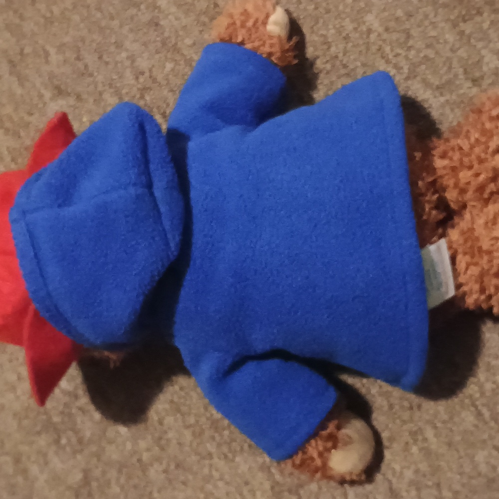 Tottoy Paddington Teddy Bear 10" Plush Stuffed Animal with Blue Coat Red Hat - Picture 8 of 15